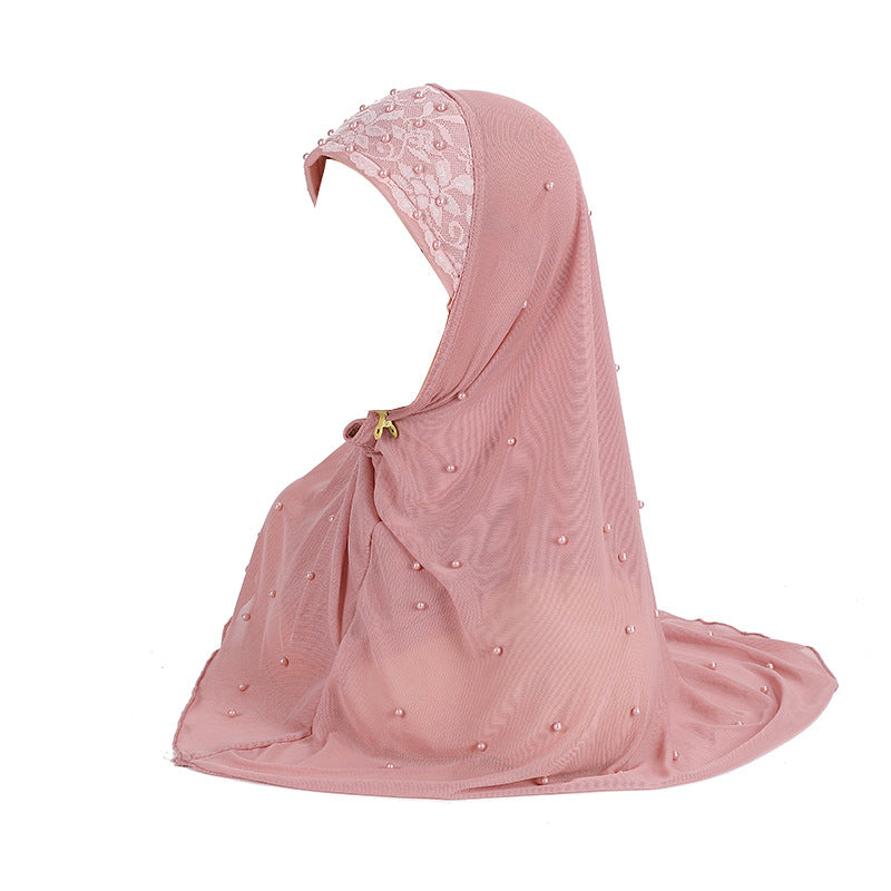 H078 HIJAB INSTANTÁNEO CALIENTE CON PERLA