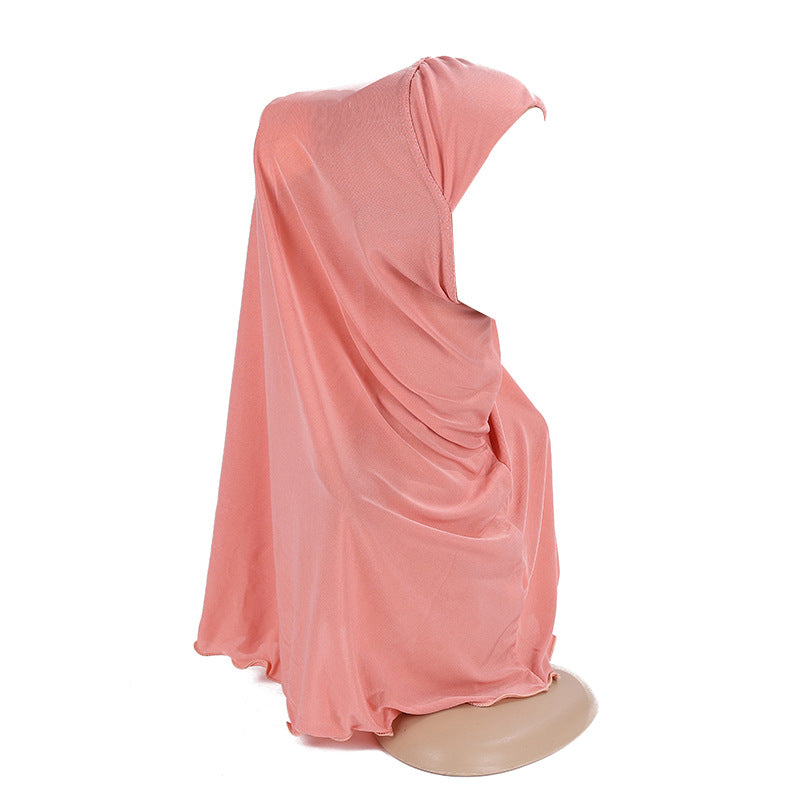 H291 7-12 years old plain instant hijab Child - MinYang Fashion Apparel Accessory Manufacturer