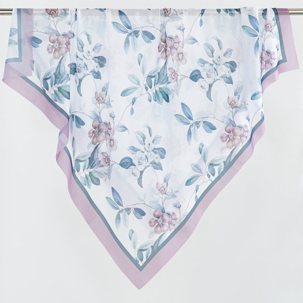 WJA286 All-match Bali women's fashionable printed silk scarf headscarf - MinYang Fashion Apparel Accessory Manufacturer