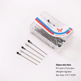 SP66 Simple and compact adjustable black and white color clothing positioning needle plastic needle  hijab  hijab/tudung  plain hijab  hijab pins - MinYang Fashion Apparel Accessory Manufacturer