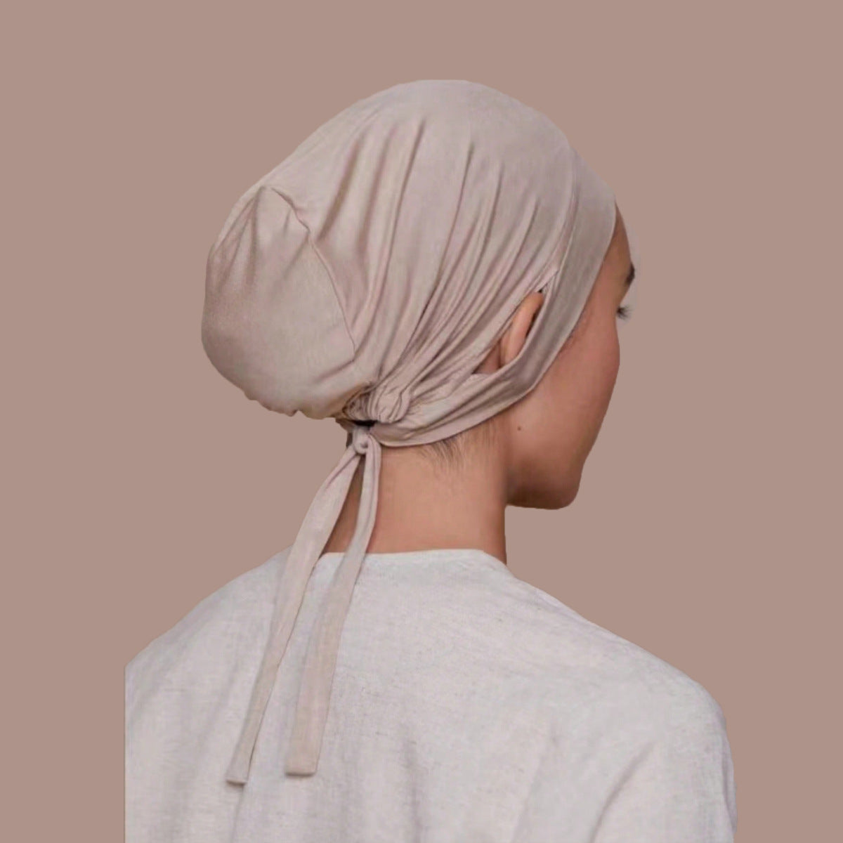 QD039 Modal drawstring ear turban hat cap - MinYang Fashion Apparel Accessory Manufacturer