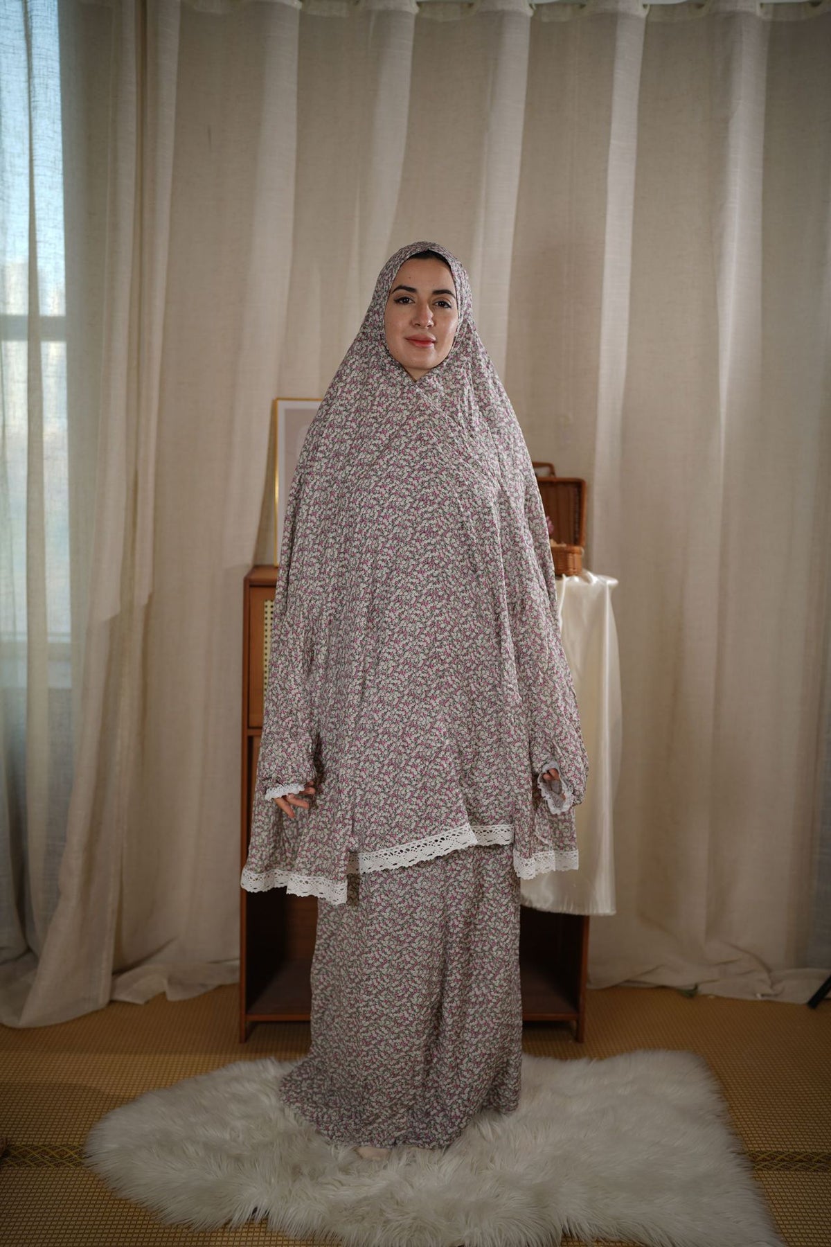 49 Cross-border Middle Eastern Muslim women's suits for worship abaya Dresses/gowns prayer set - MinYang Fashion Apparel Accessory Manufacturer