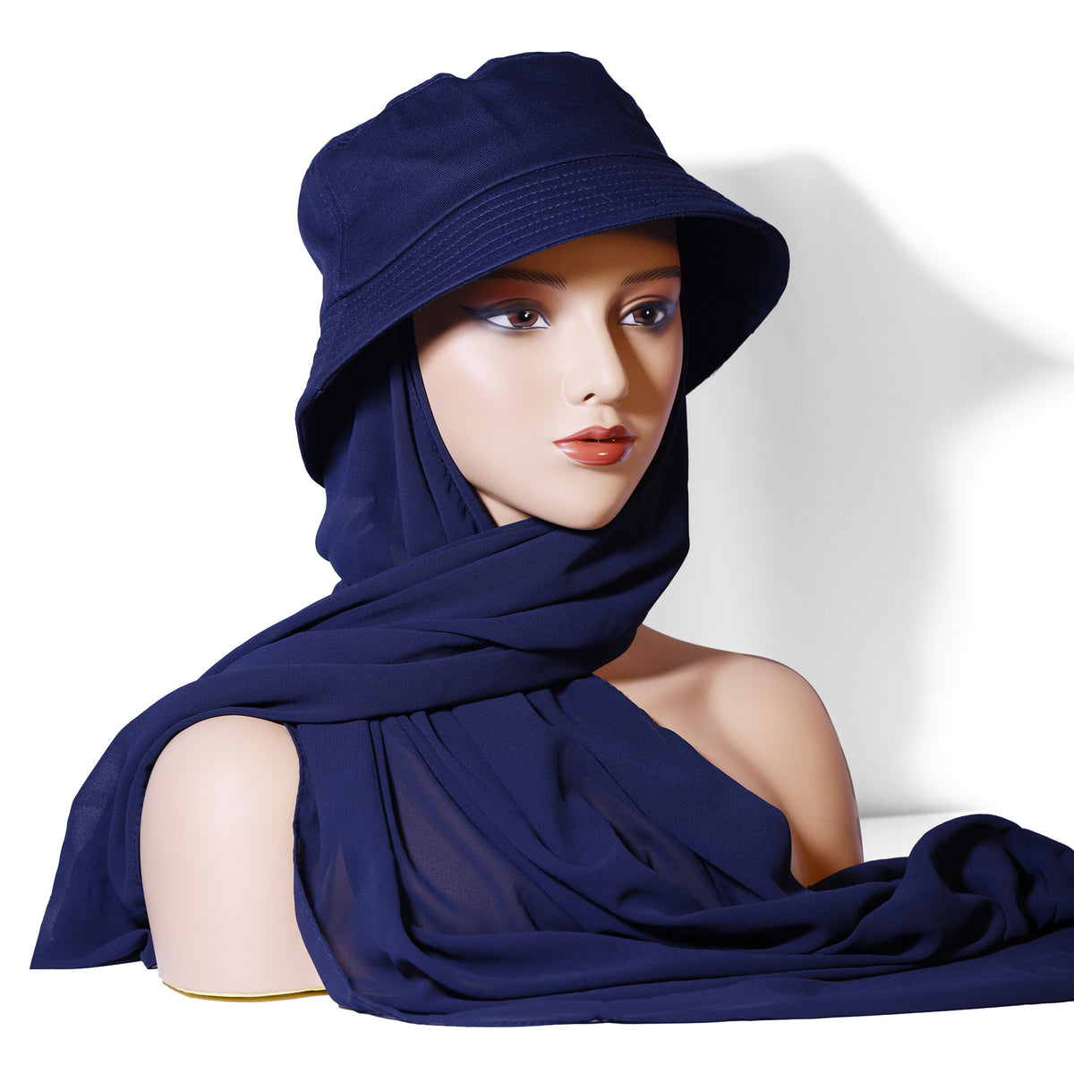 IUG-01 New style suit headscarf solid color chiffon scarf hat - MinYang Fashion Apparel Accessory Manufacturer