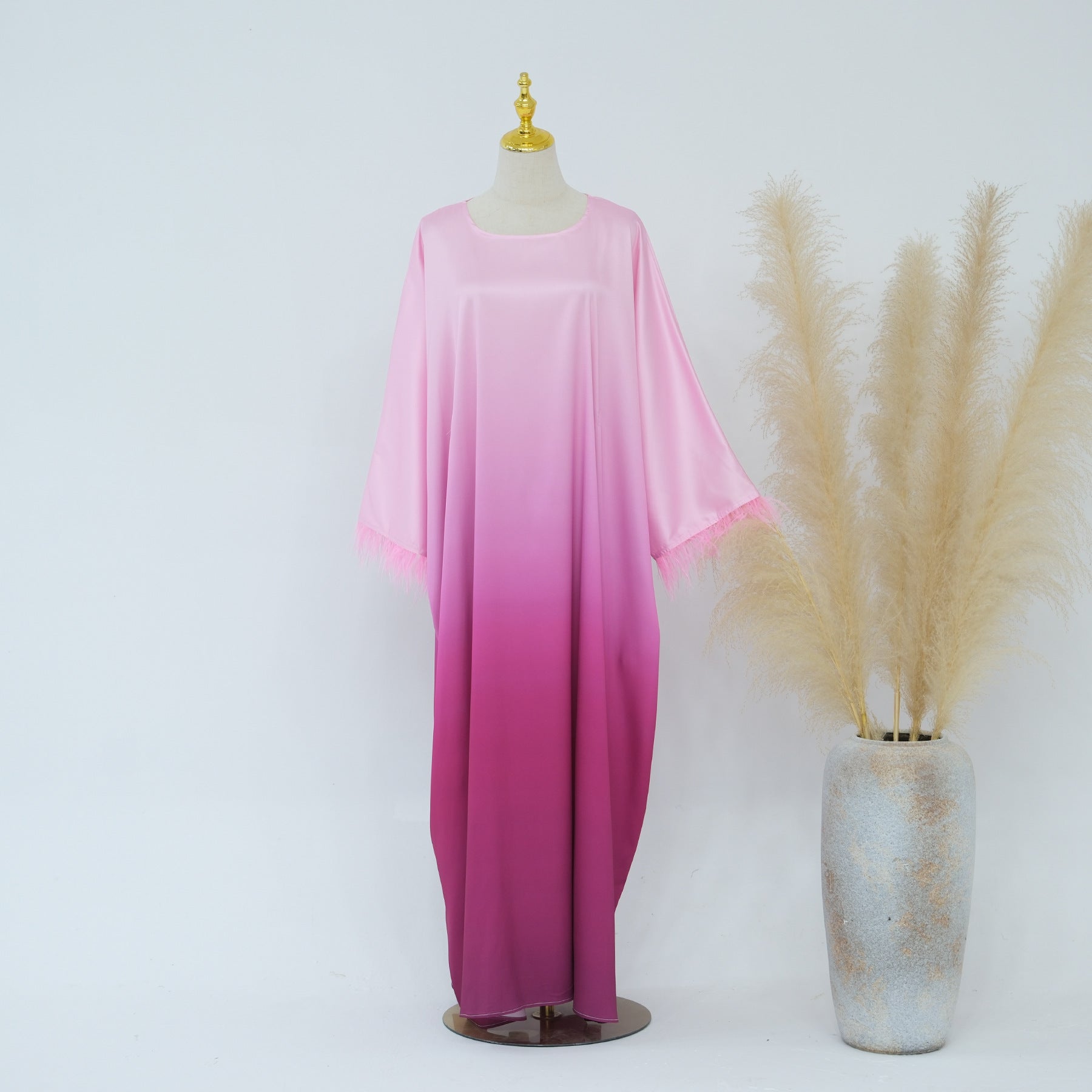 LR811 Batwing Sleeve Ombre Party Dress