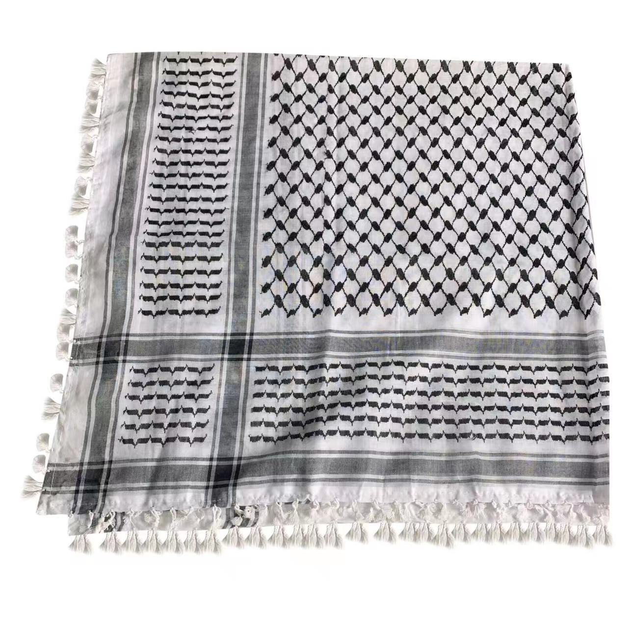 YJY 125*125cm Four-sided tassel square scarf