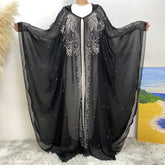 6741 plain stamping rhinestone cardigan abaya - MinYang Fashion Apparel Accessory Manufacturer