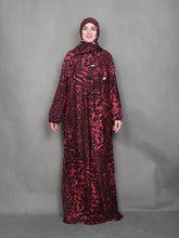 42  Cross-border Middle Eastern Muslim leopard flower worship dress African print robe abaya  Dresses/gowns  prayer set - MinYang Fashion Apparel Accessory Manufacturer