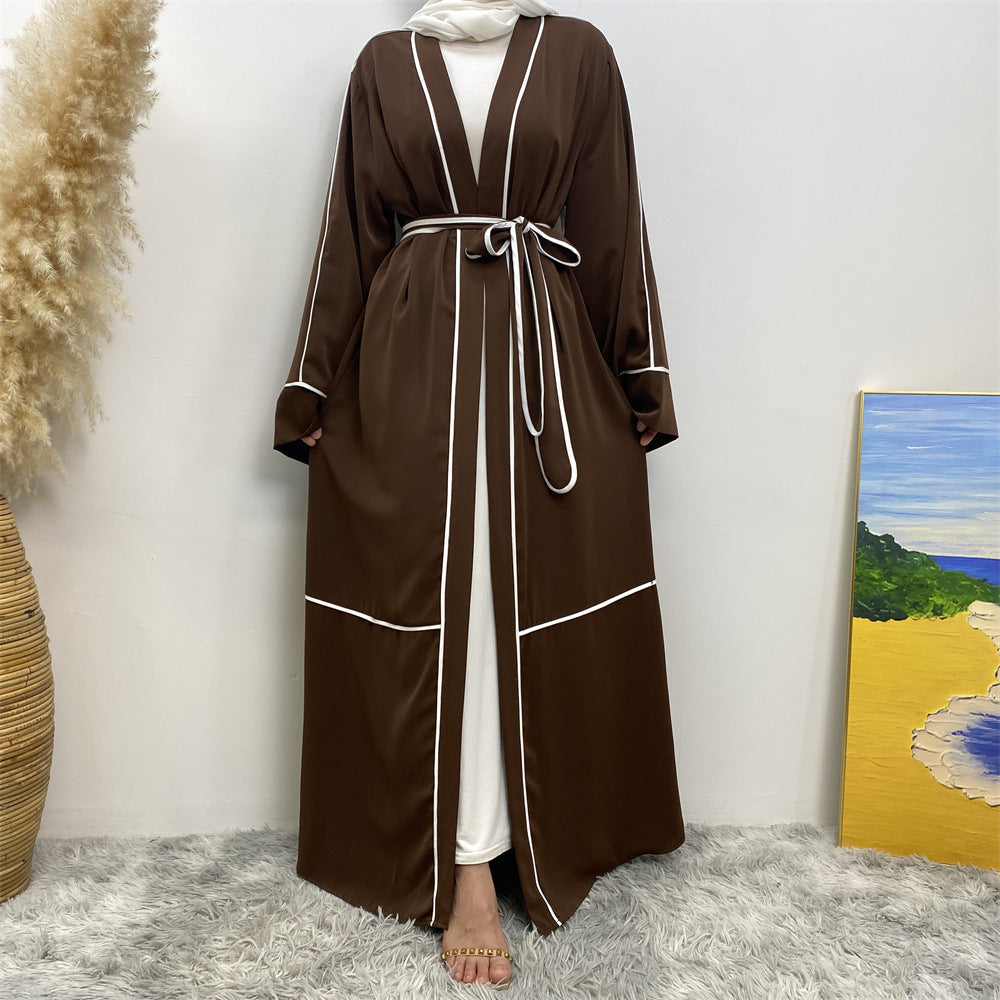 1679 muslim cardigan abaya - MinYang Fashion Apparel Accessory Manufacturer