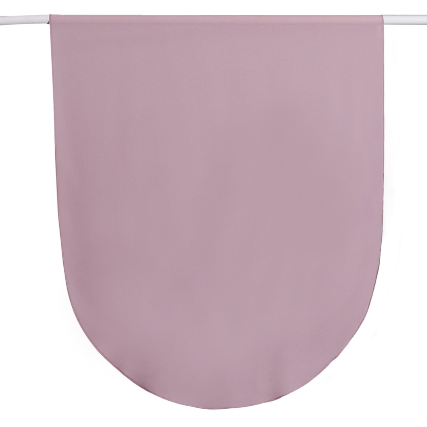MRYJ01 Rounded hem semi-circular chiffon hijab