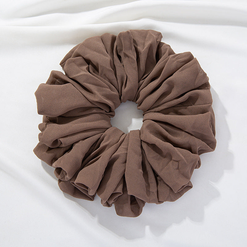 WJA299 Large size ladies' big head bouquet chiffon large intestine circle hairband