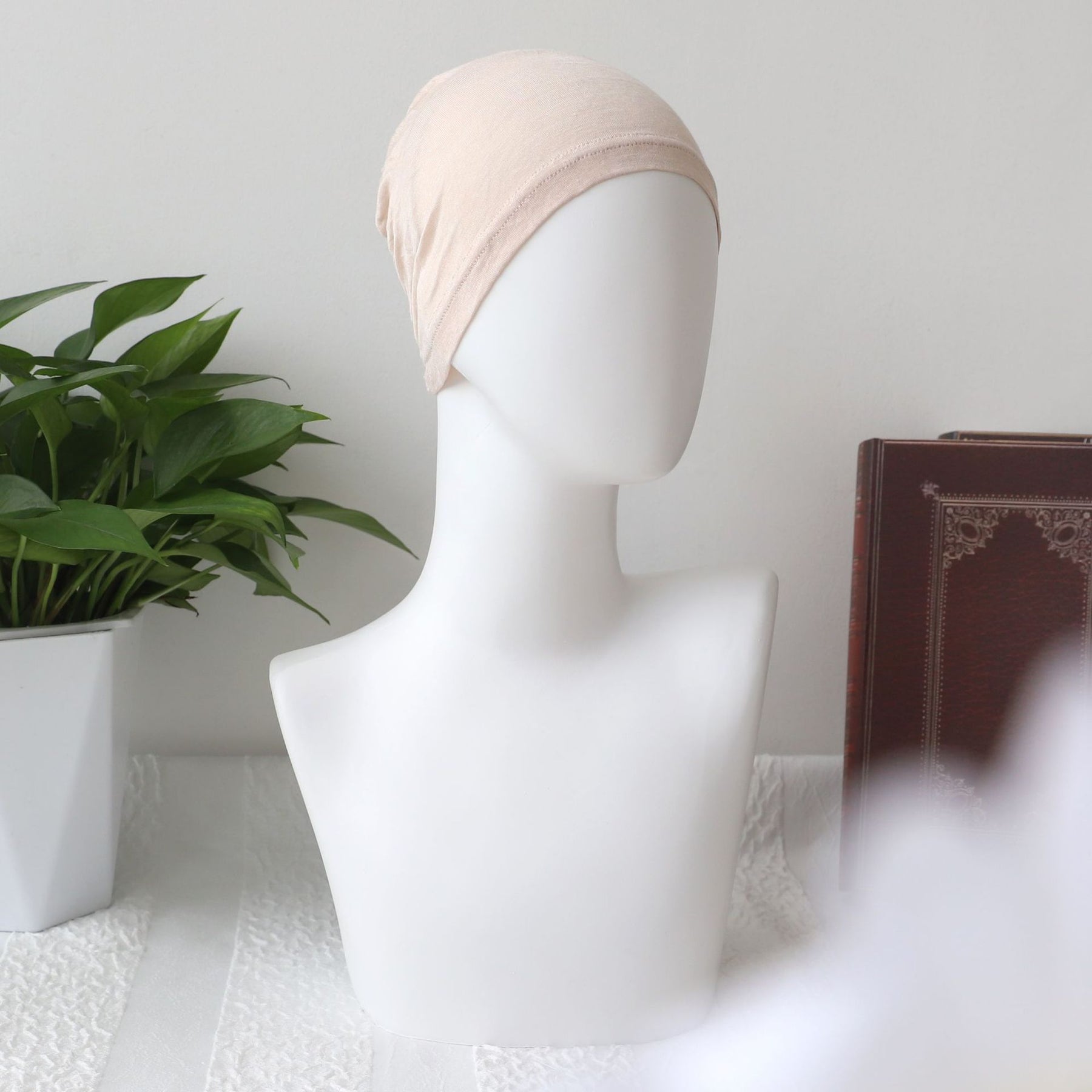 MA23-AB05 Solid color modal base cap headscarf - MinYang Fashion Apparel Accessory Manufacturer