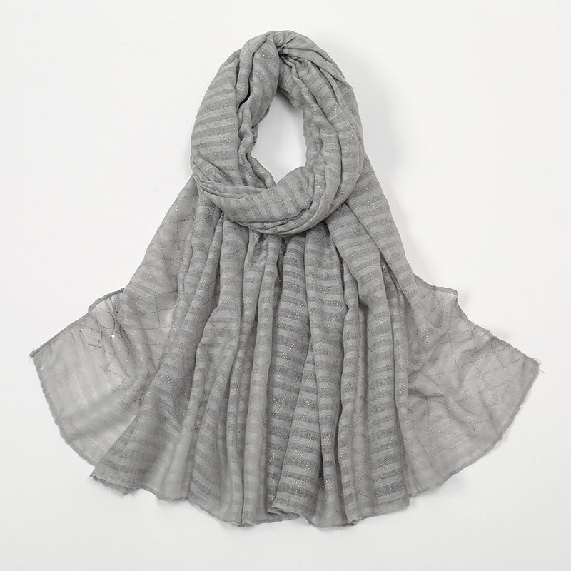 VS785Hot sale popular solid color women's scarf - MinYang Fashion Apparel Accessory Manufacturer