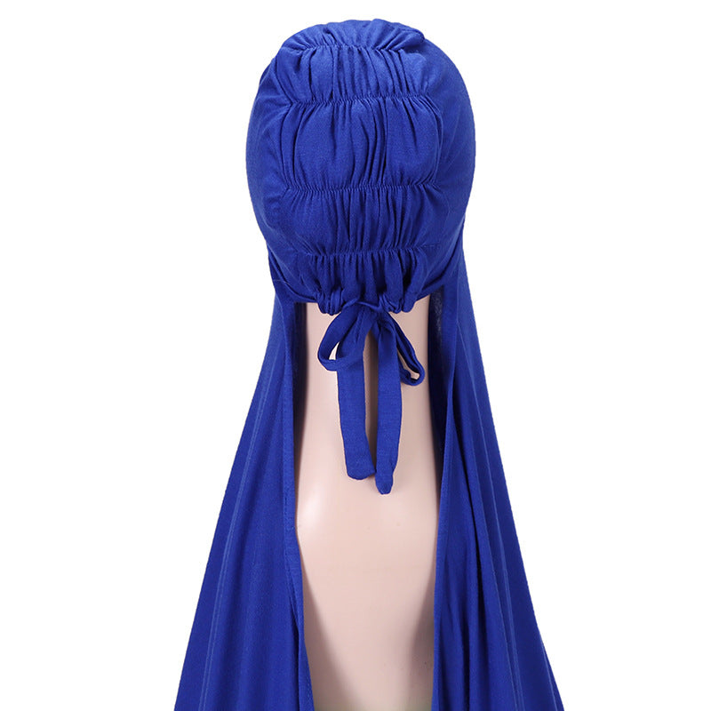 MSL283 Modal headband set with bottom hat and integrated scarf
