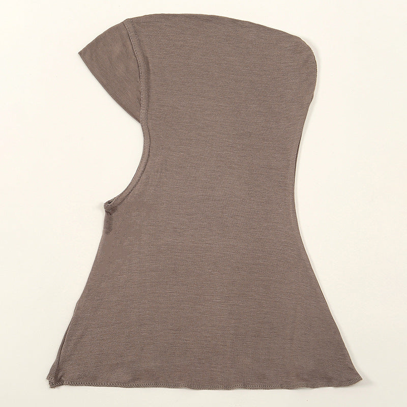 MSL050 Hot sale solid color modal elastic pullover hat large long neck hat headscarf - MinYang Fashion Apparel Accessory Manufacturer