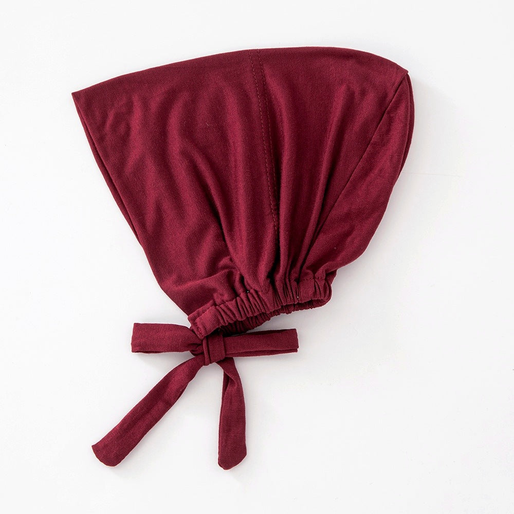 WJA351 Modal elastic adjustable solid color small hat cap - MinYang Fashion Apparel Accessory Manufacturer