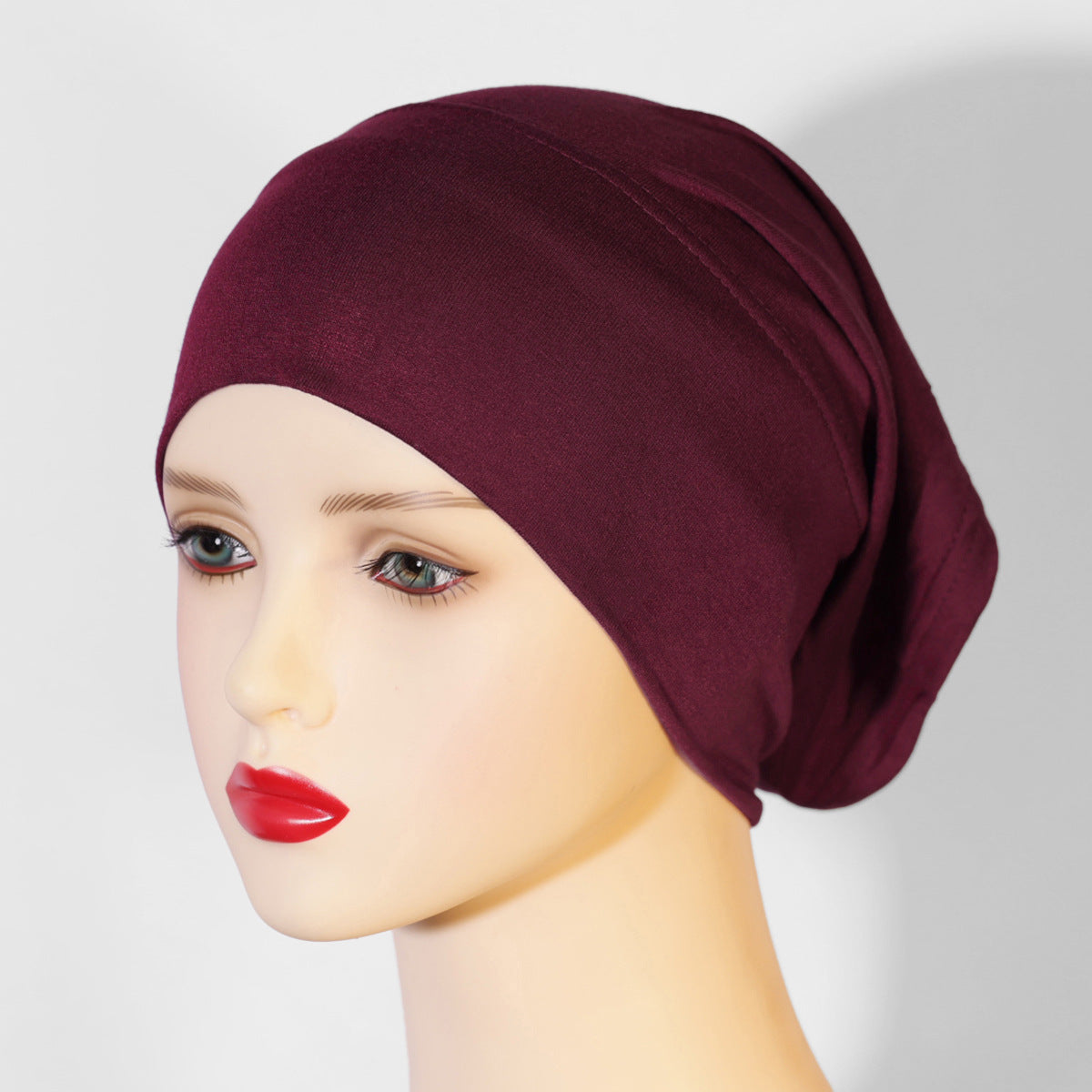 KGN-01 Women's pure cotton elastic breathable solid color hijab cap - MinYang Fashion Apparel Accessory Manufacturer