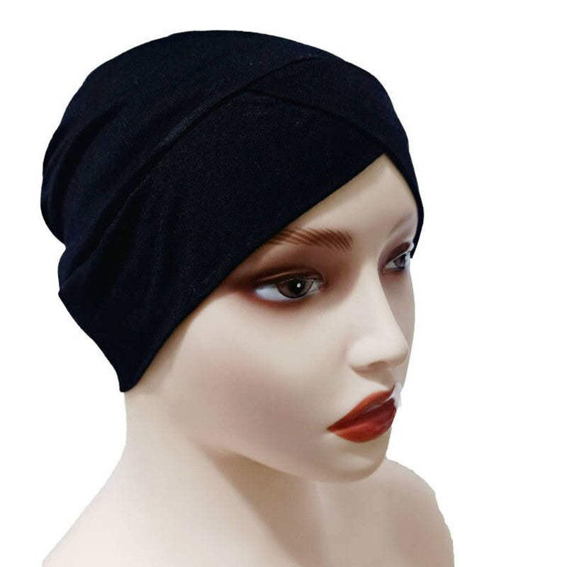 YS004 Cross pleated bottom hat cap - MinYang Fashion Apparel Accessory Manufacturer