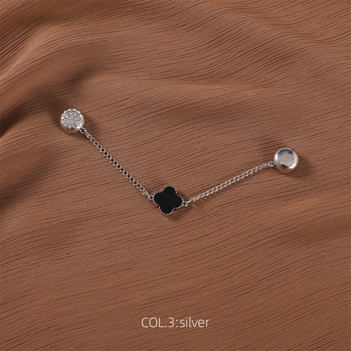 SP60 Clover Chain Magnetic Clover Bandana Pin sold separately - MinYang Fashion Apparel Accessory Manufacturer