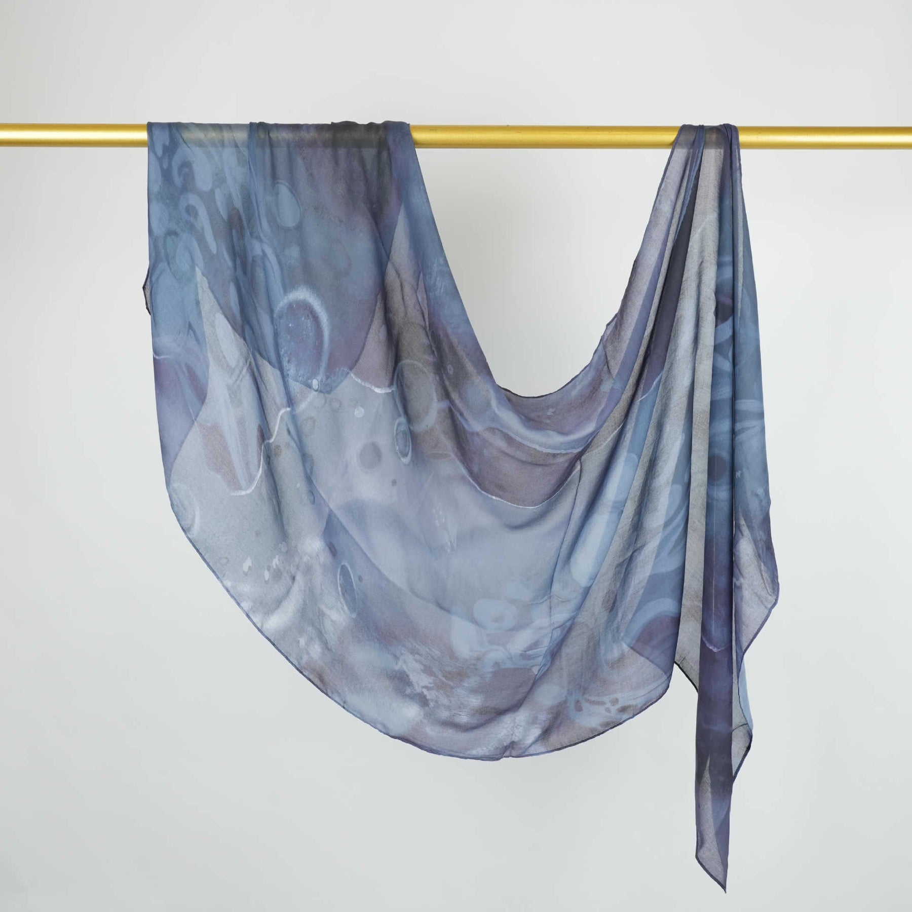 BF007 Polyester-cotton tie-dye watercolor hijab
