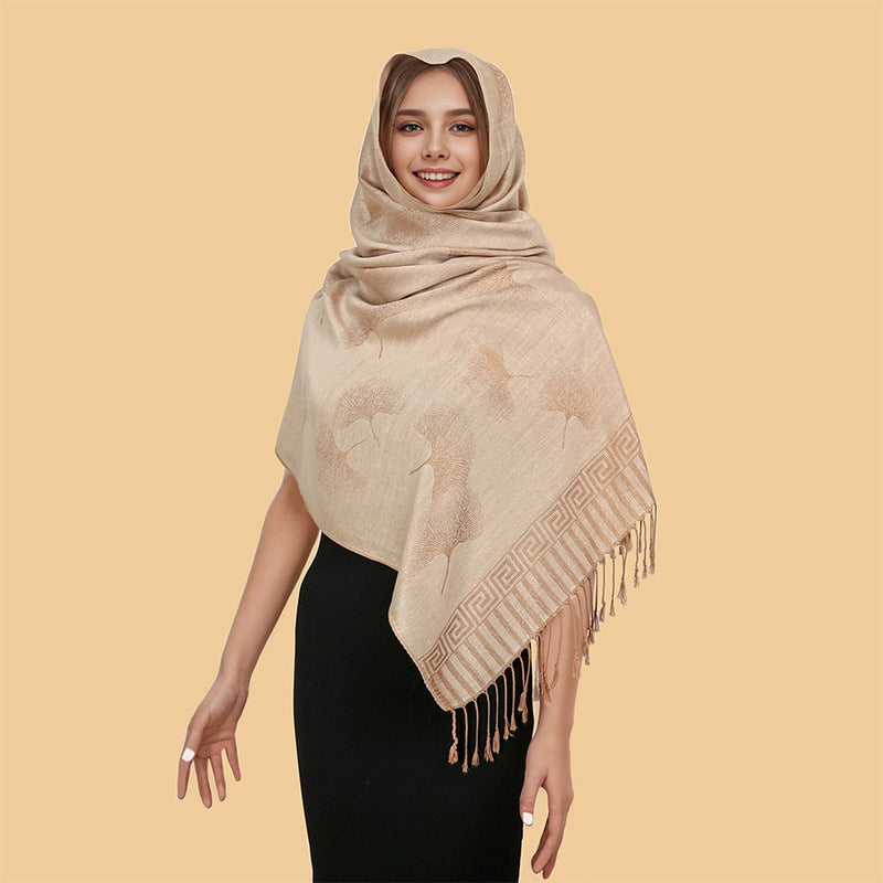 MY12 New style shawl tassel scarf polyester cotton - MinYang Fashion Apparel Accessory Manufacturer