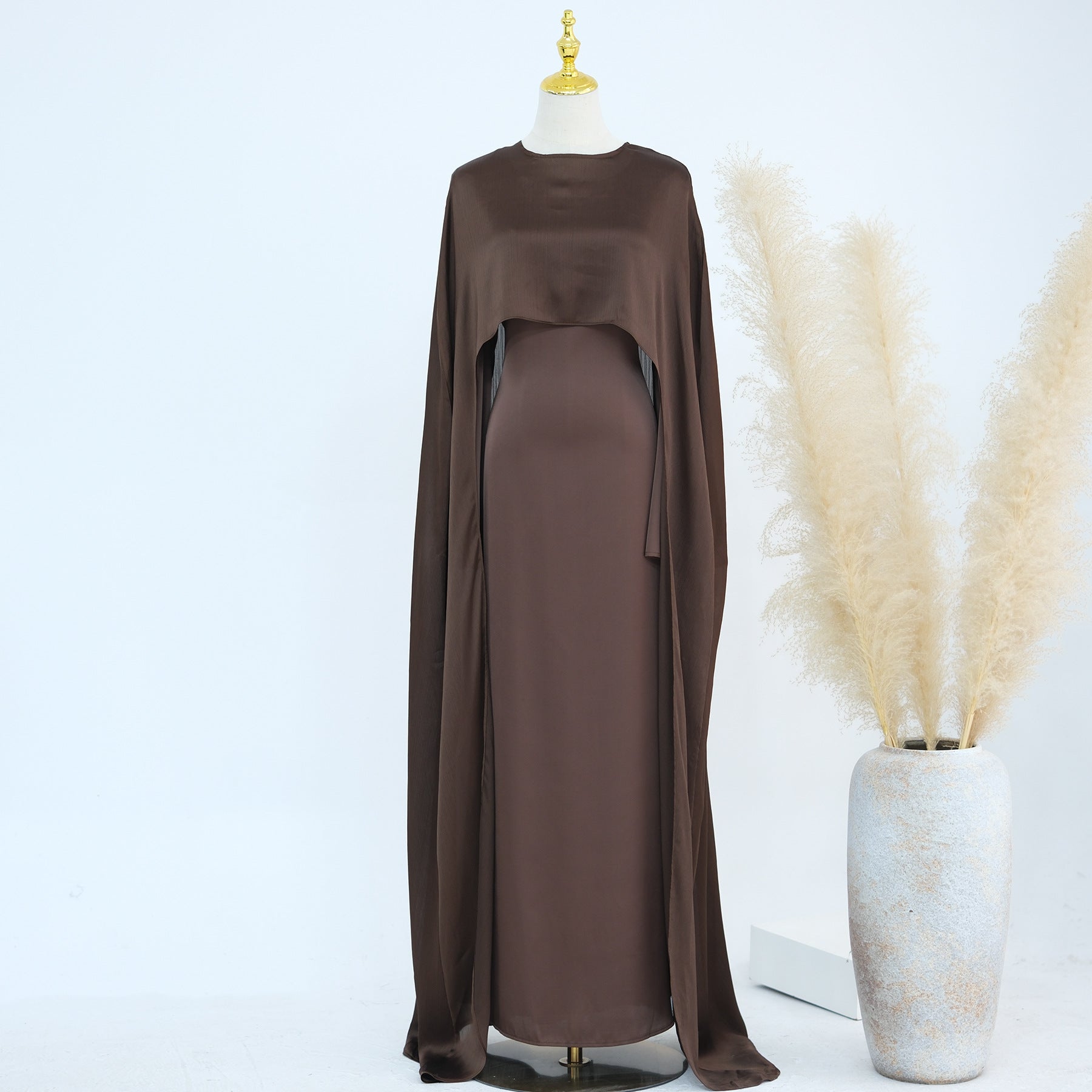 LR860+LR920 Slim waist elegant abaya two-piece suit