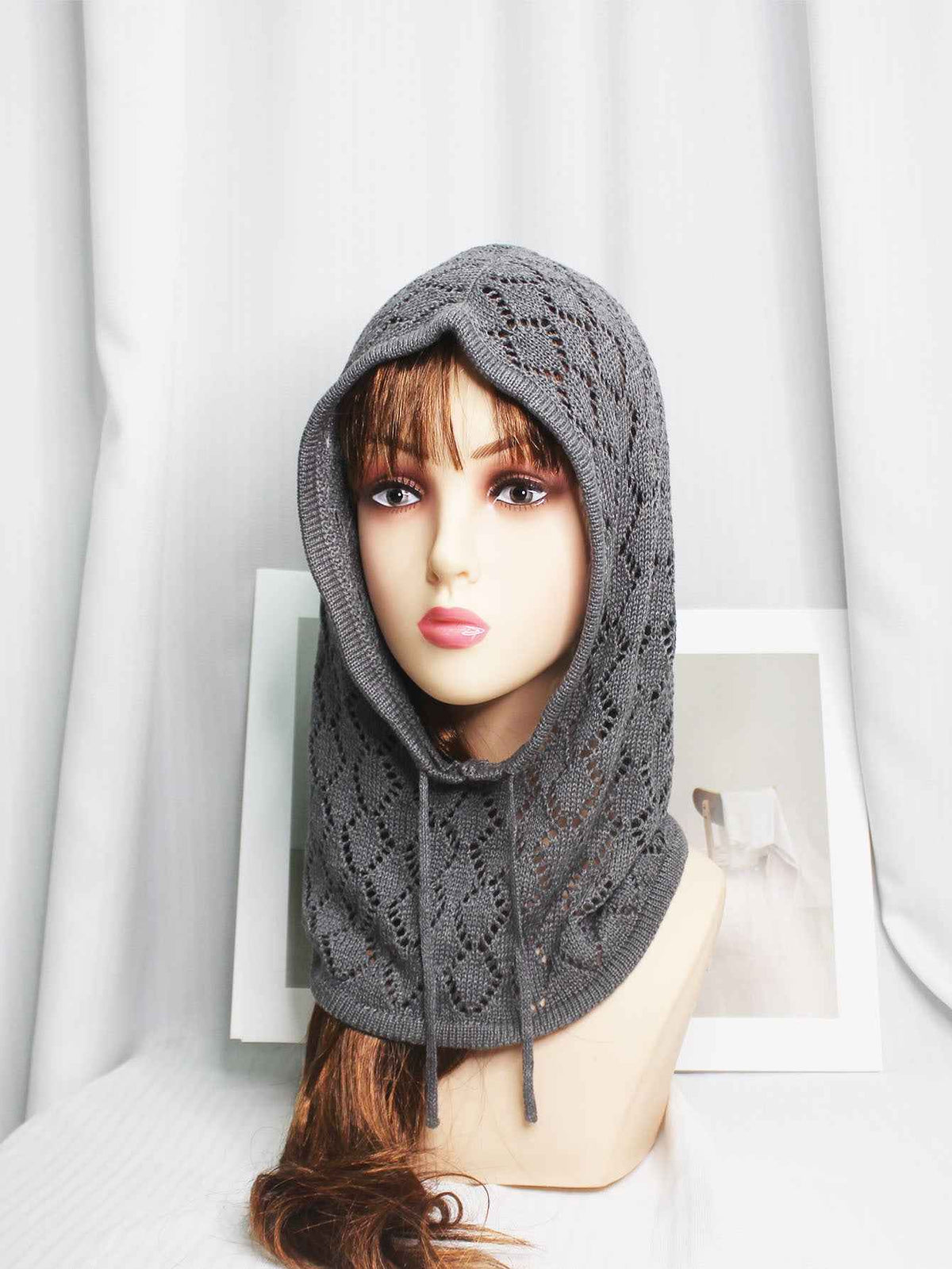 XLT001 Lightweight Hollow-out Pattern Woolen Jersey Cap