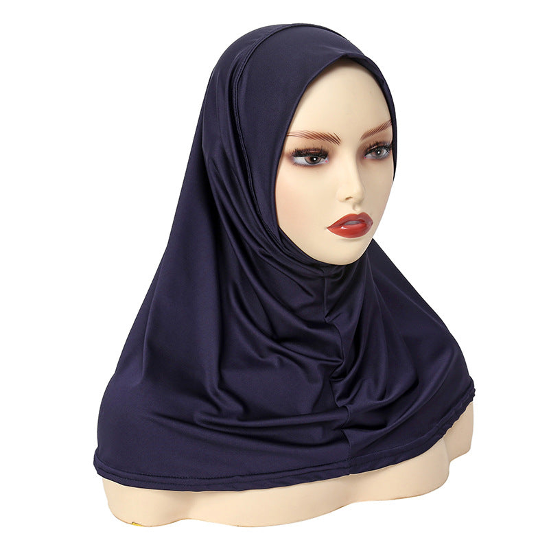 YS006 Gorro con pañuelo de seda de leche para adelgazar el rostro