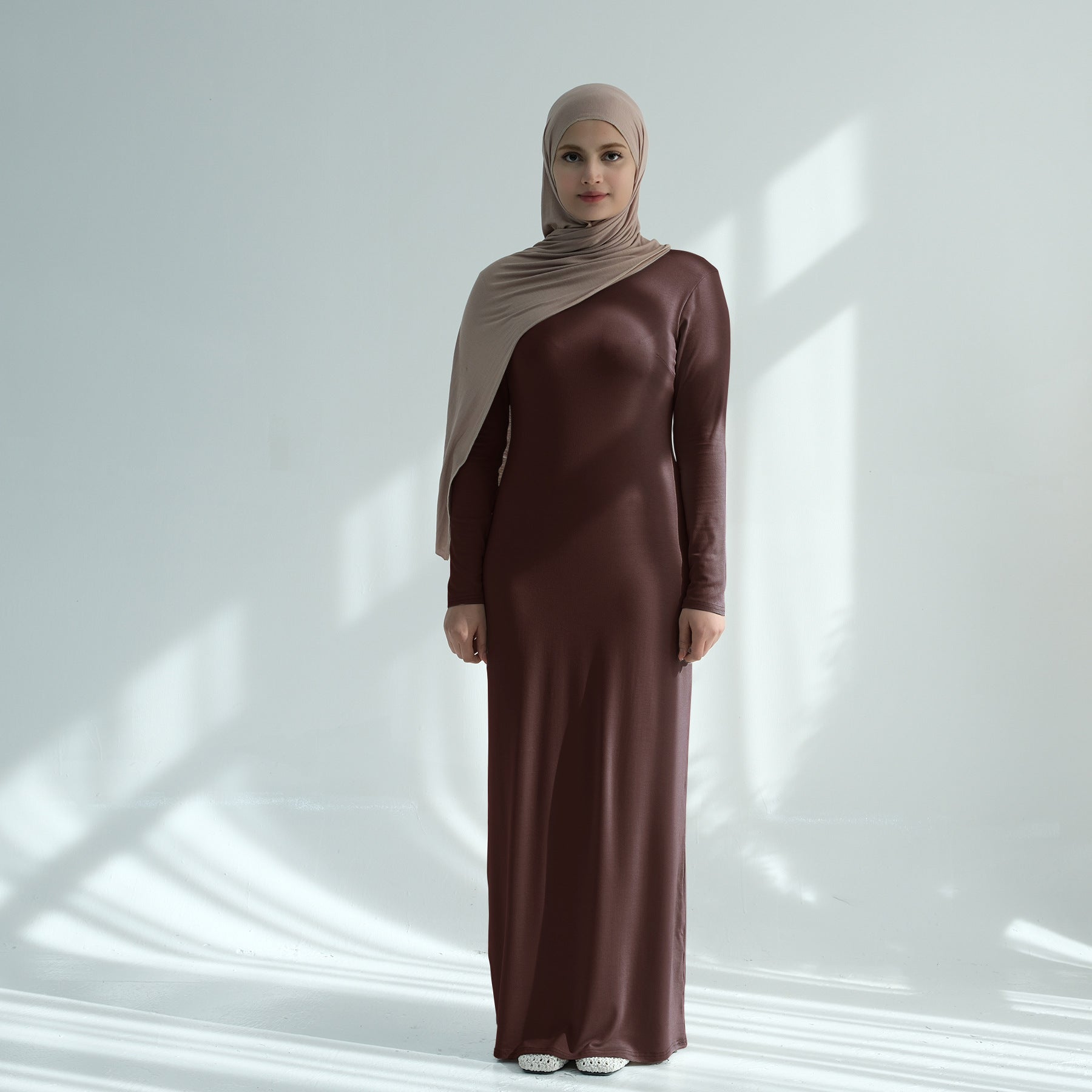 LR933 Solid color modal cotton dress