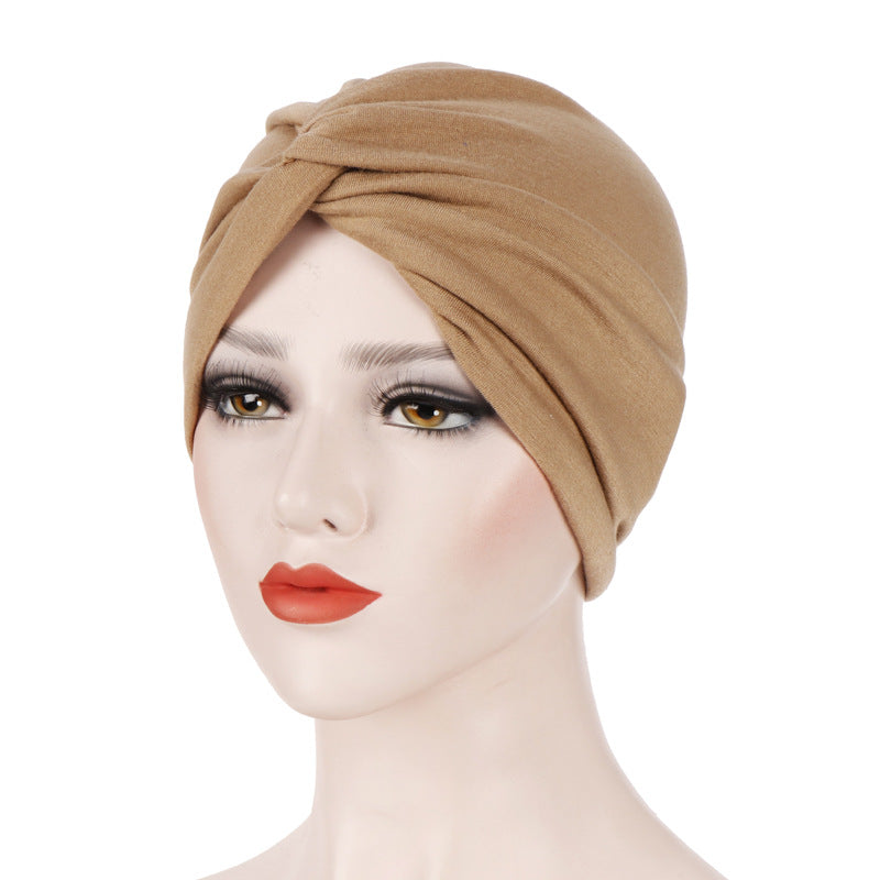 TJM-Twist-off hat plain hijab jersey turban hat - MinYang Fashion Apparel Accessory Manufacturer