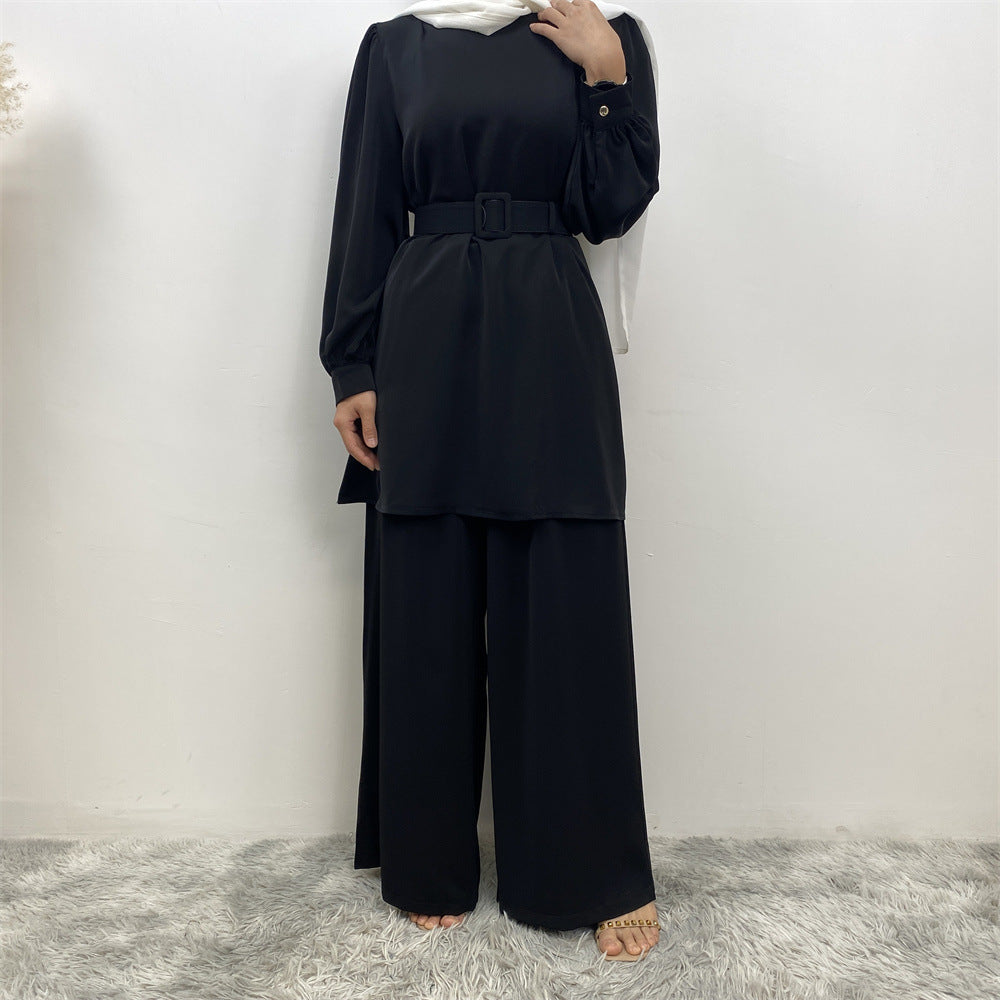 2335+9003 Loose casual Muslim suit