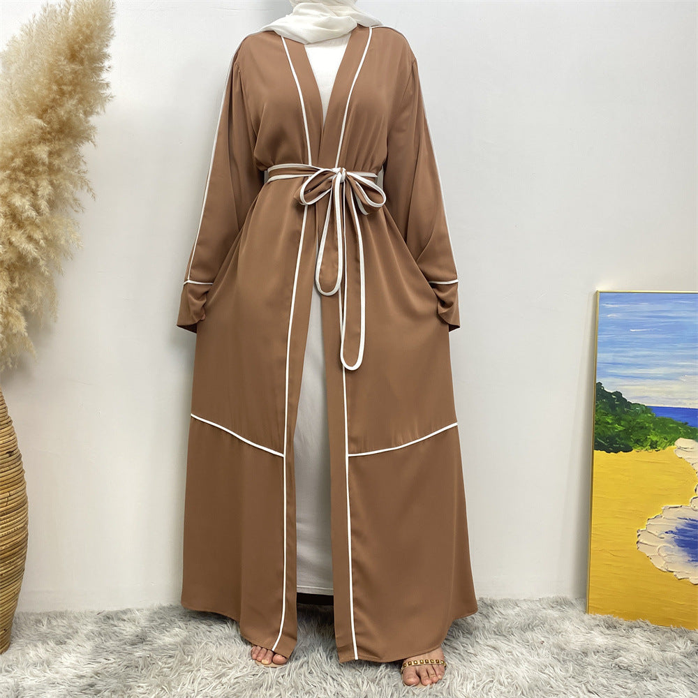 1679 muslim cardigan abaya - MinYang Fashion Apparel Accessory Manufacturer