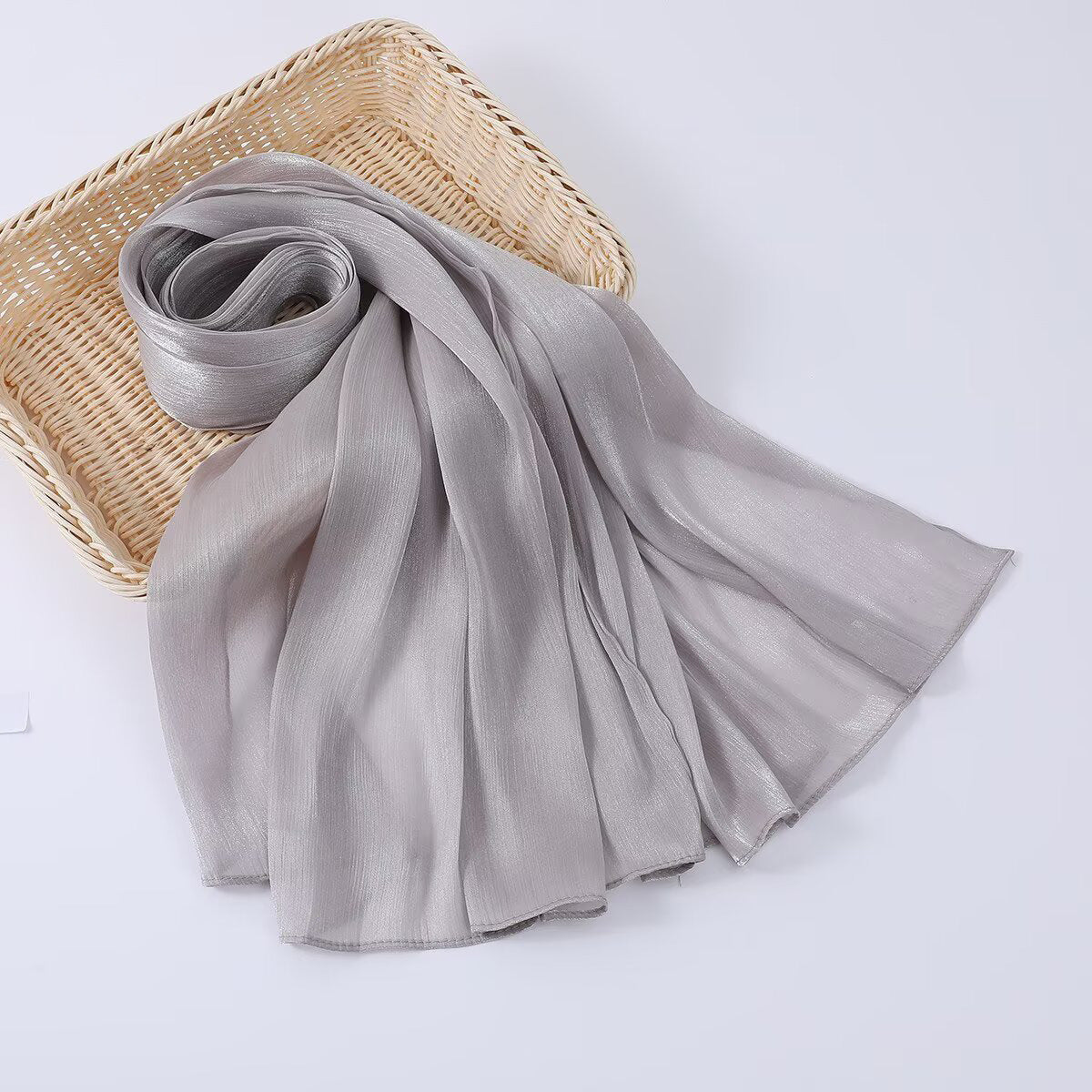 G690 Bright silk fabric breathable cool hijab