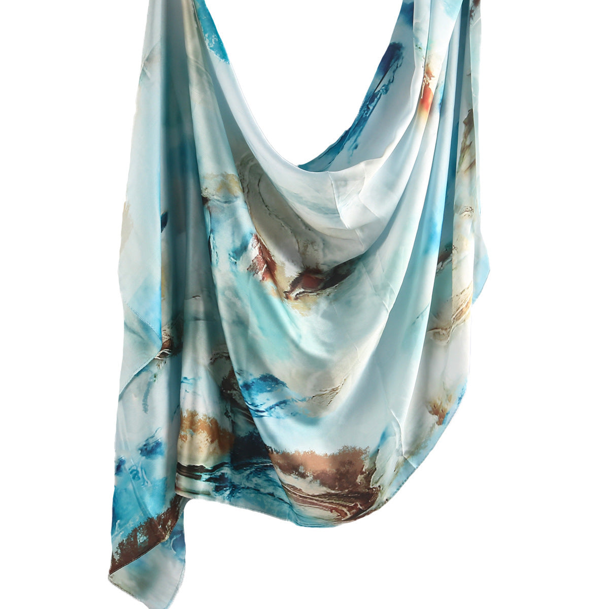 WJ003 Silk printed hijab