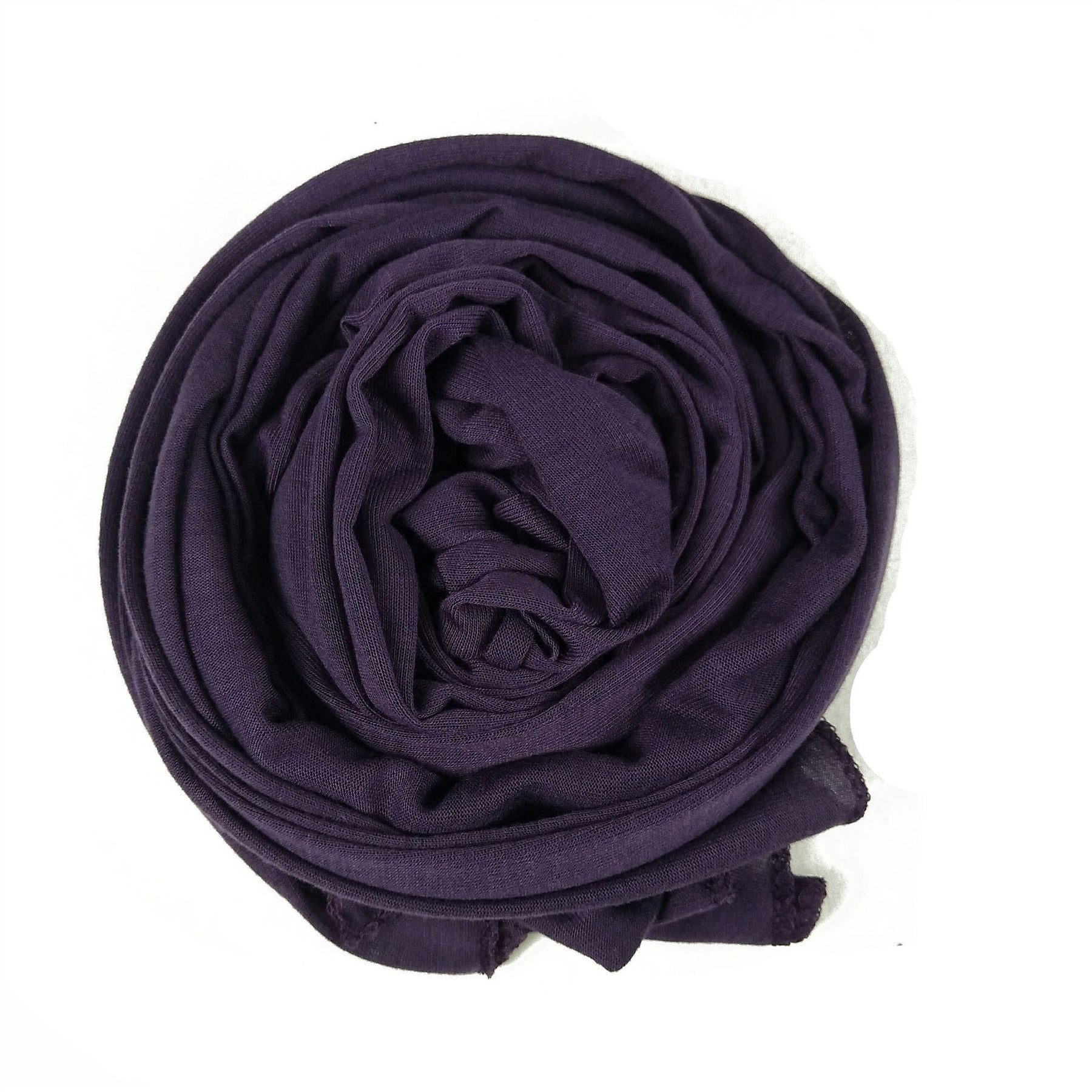 YS007 Gorro con bufanda de color liso modal