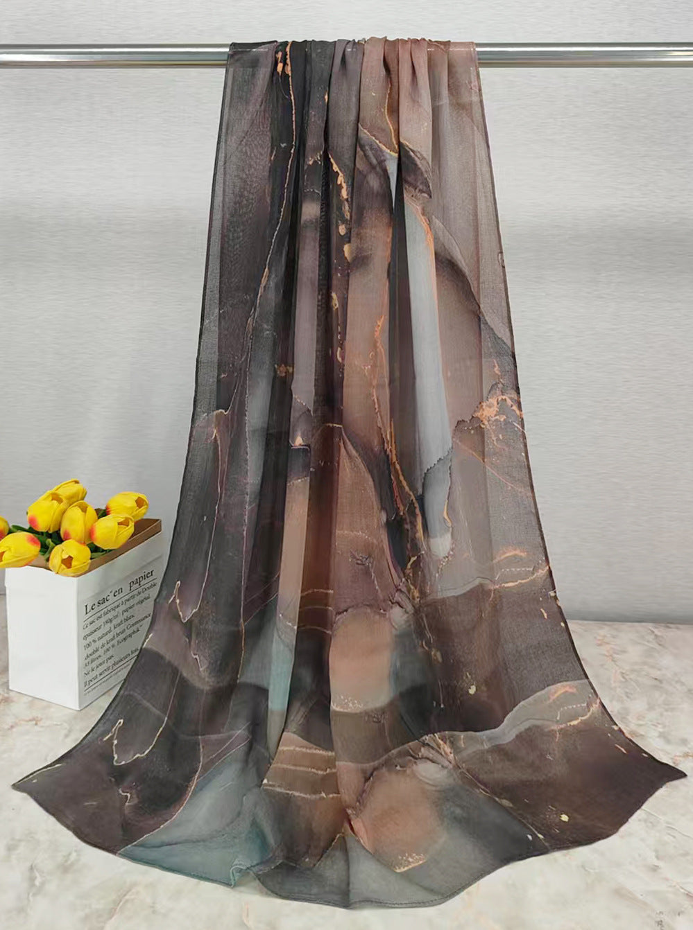 MYE001 Watercolor Modal Cotton Digital Print Scarf