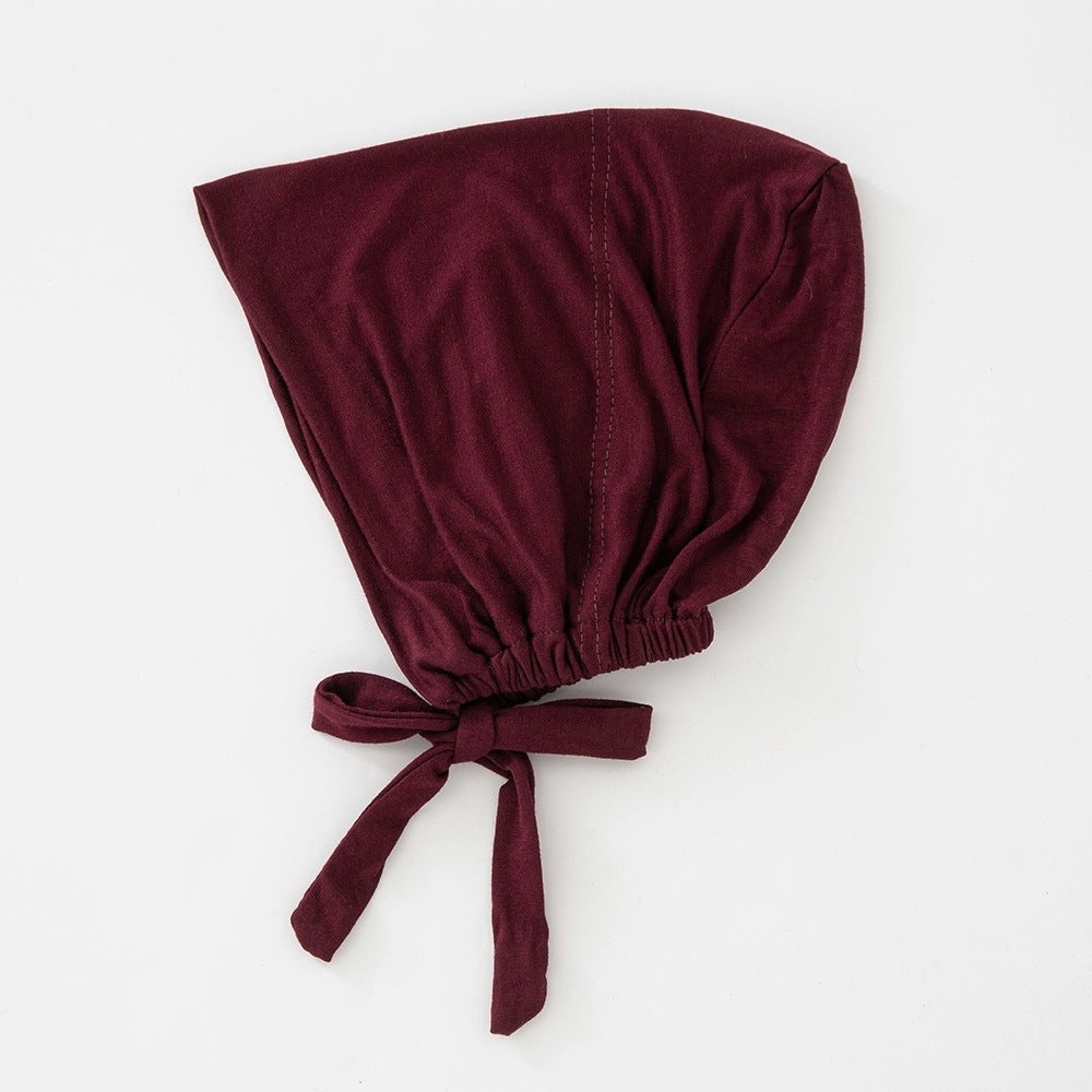 WJA351 Modal elastic adjustable solid color small hat cap - MinYang Fashion Apparel Accessory Manufacturer