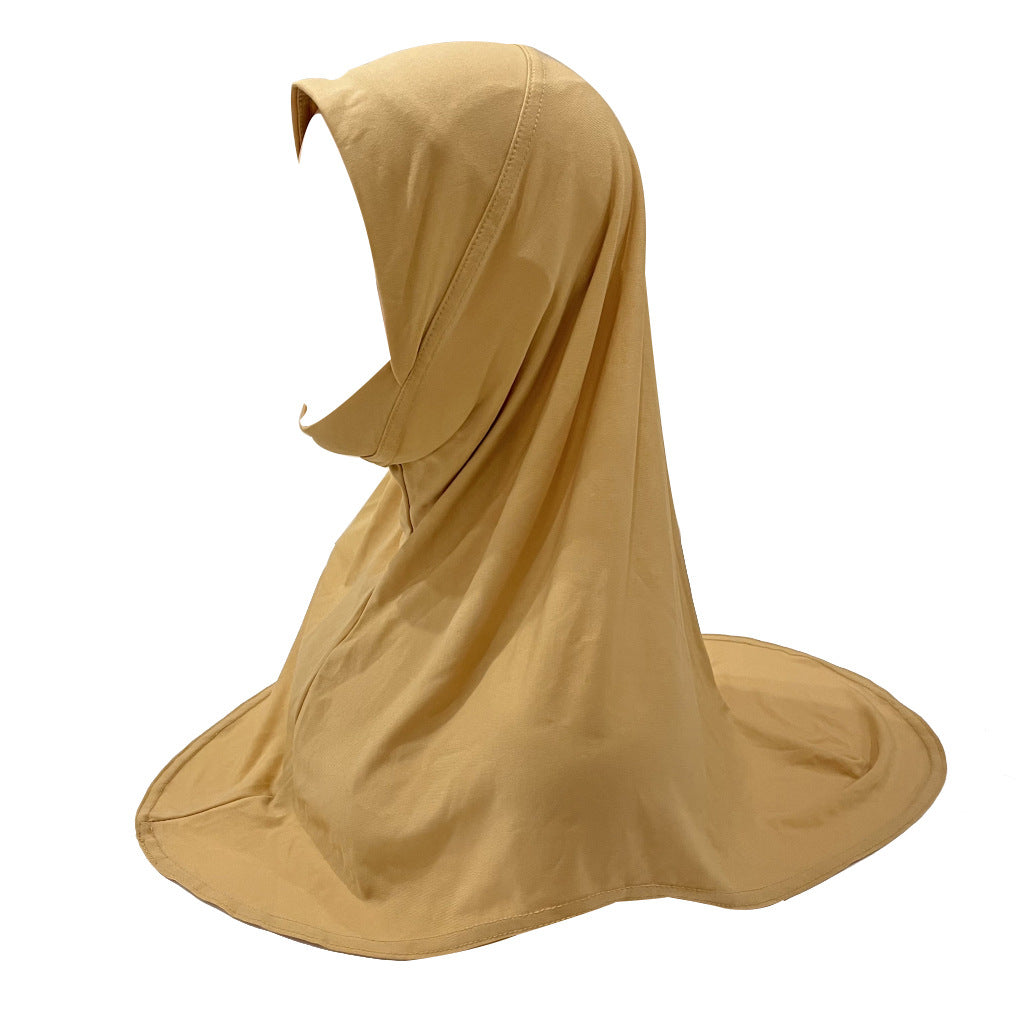 H304  good fabric triangular shape chin hijab for kids 5-10 years old size S Child - MinYang Fashion Apparel Accessory Manufacturer