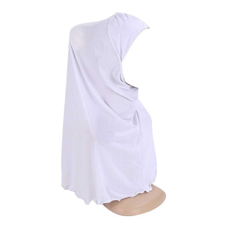 H291 7-12 years old plain instant hijab Child - MinYang Fashion Apparel Accessory Manufacturer
