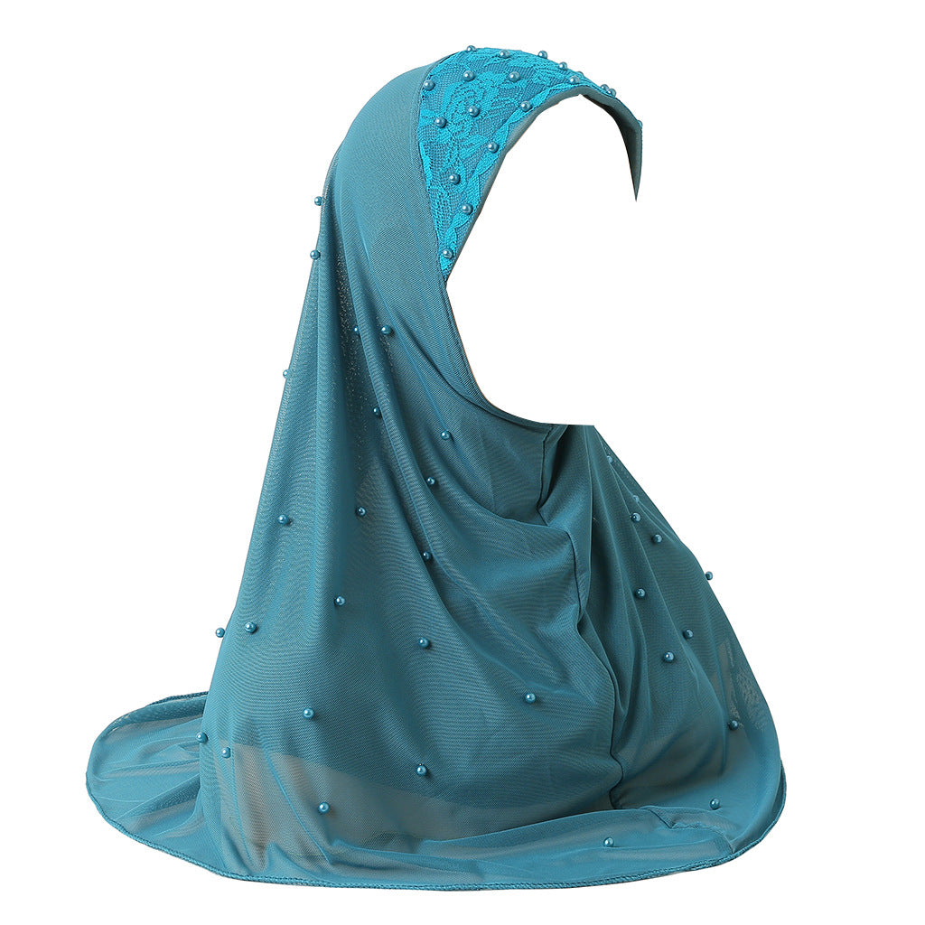 H078 HIJAB INSTANTÁNEO CALIENTE CON PERLA
