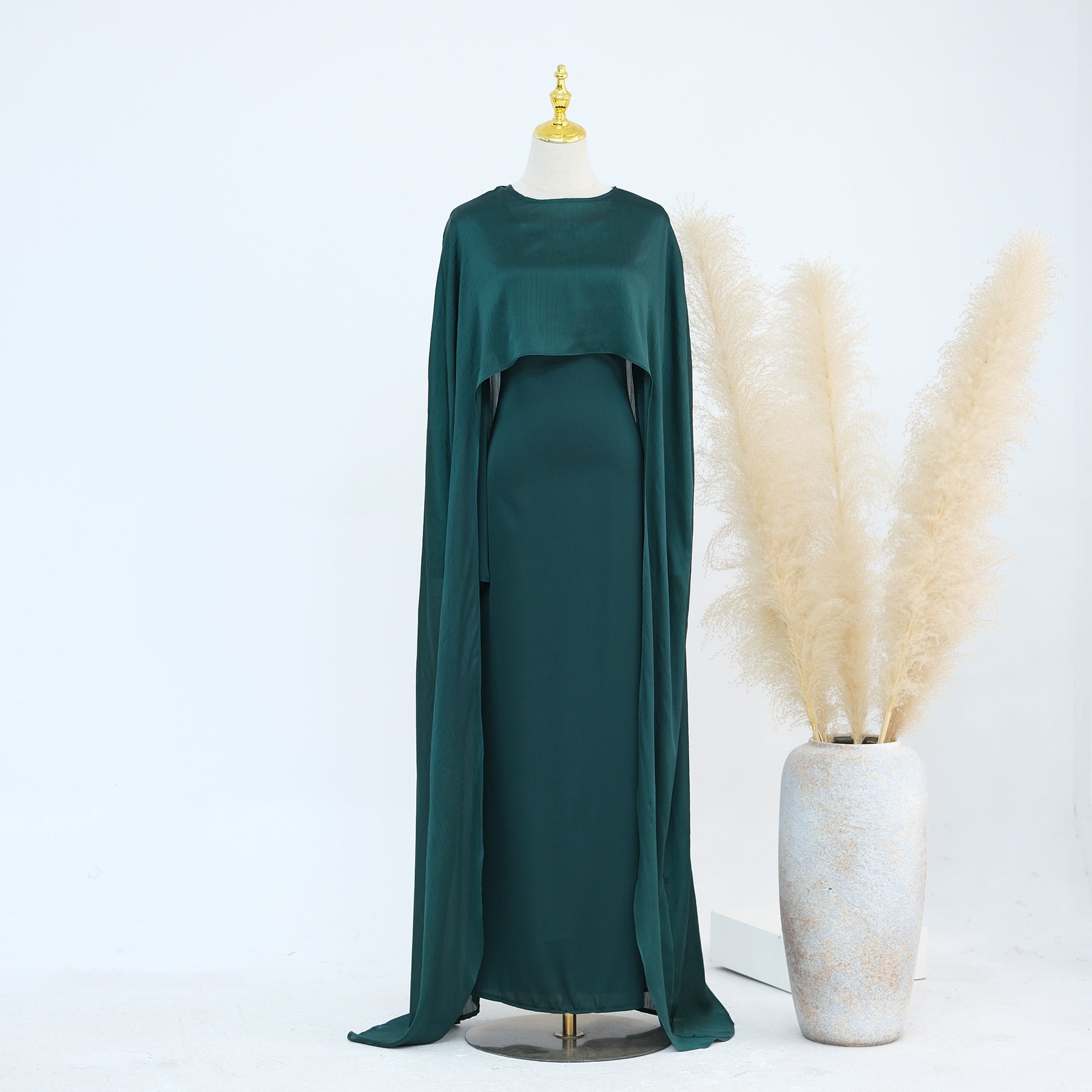 LR860+LR920 Slim waist elegant abaya two-piece suit