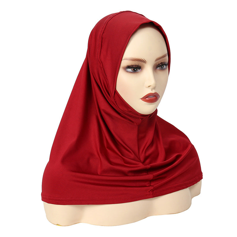 YS006 Gorro con pañuelo de seda de leche para adelgazar el rostro