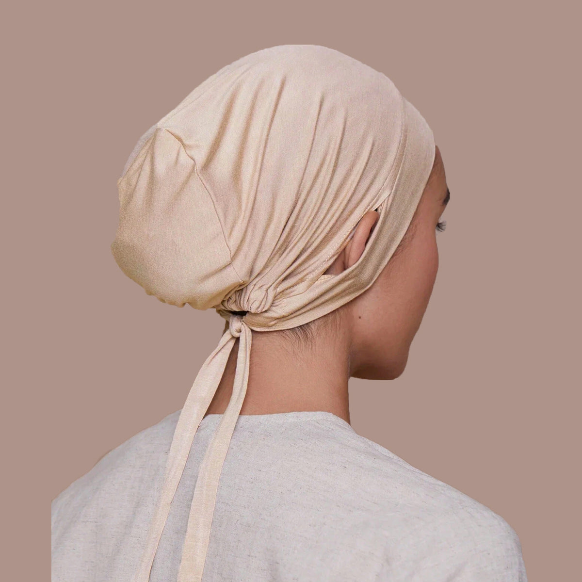 QD039 Modal drawstring ear turban hat cap - MinYang Fashion Apparel Accessory Manufacturer