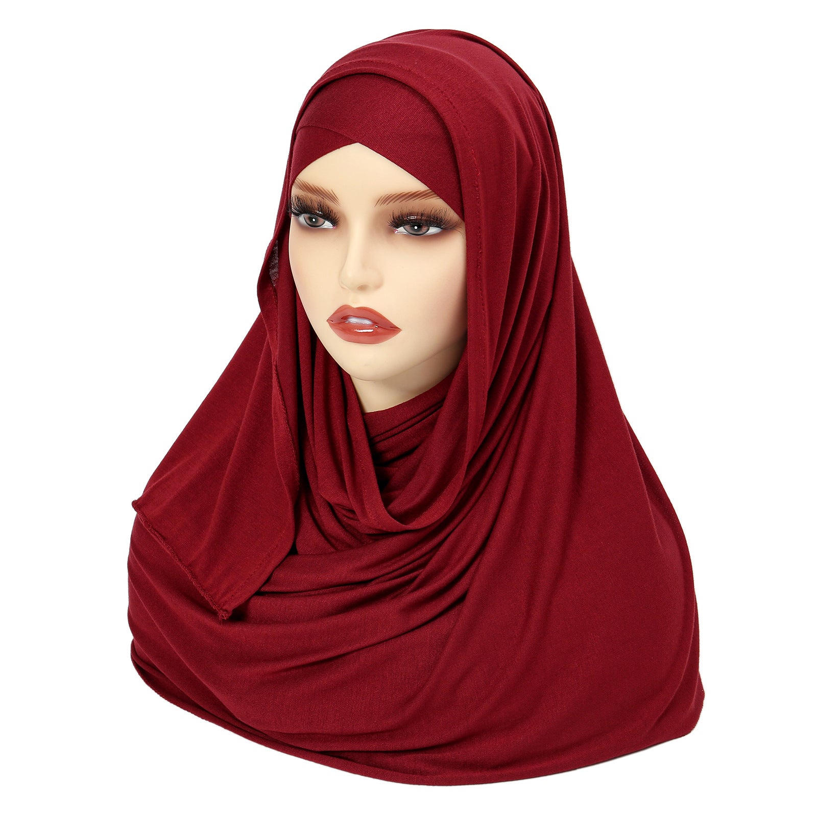8216 Tudung kepala silang dahi warna pepejal Tudung Melayu Timur Tengah Topi tudung tudung Amazon