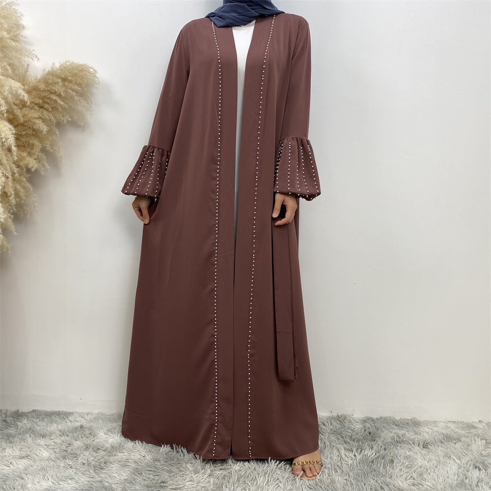 1961 plain Nail bead muslim abaya