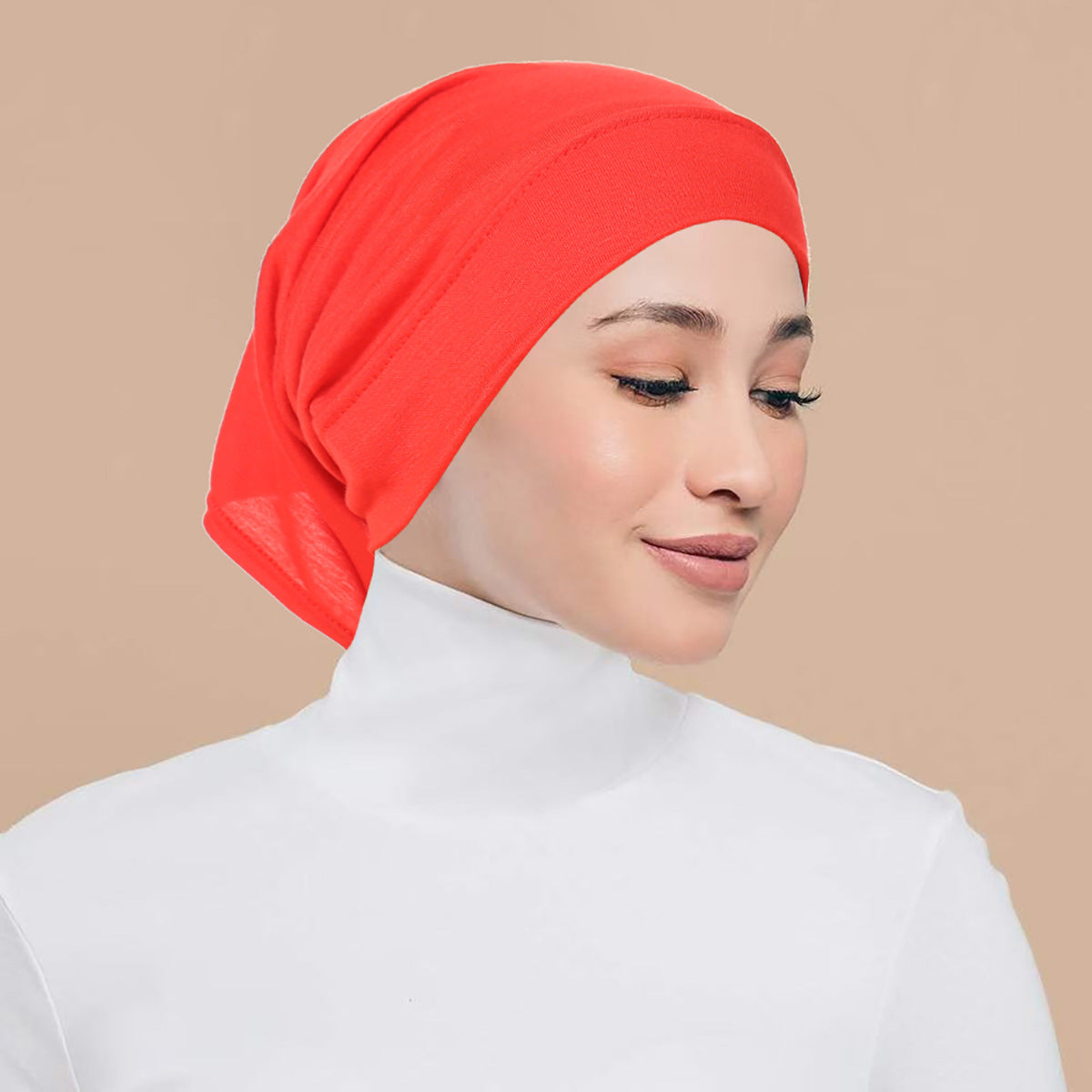 QD034 Gorra de mujer de algodón mercerizado modal