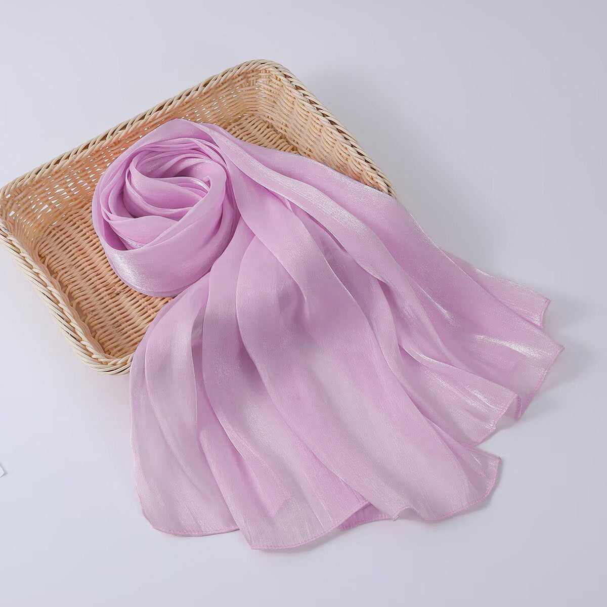 G690 Bright silk fabric breathable cool hijab
