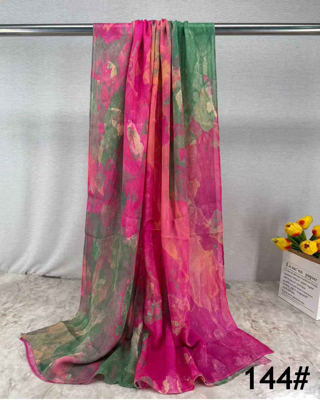 HY013 Printed modal Muslim hijab