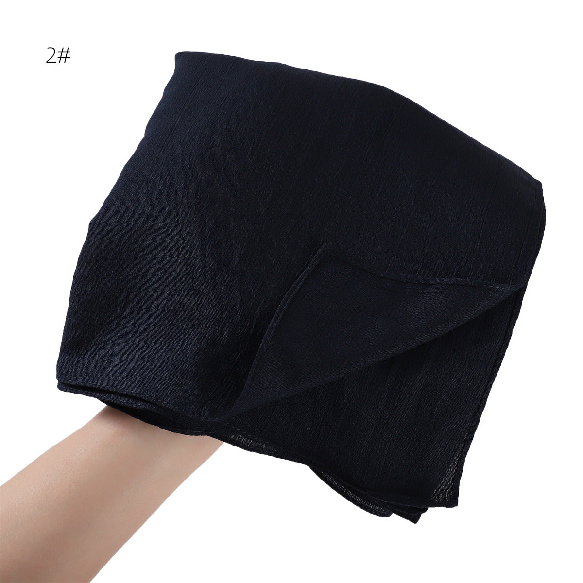 YZ198 Natural wrinkle soft long scarf solid color women's shawl