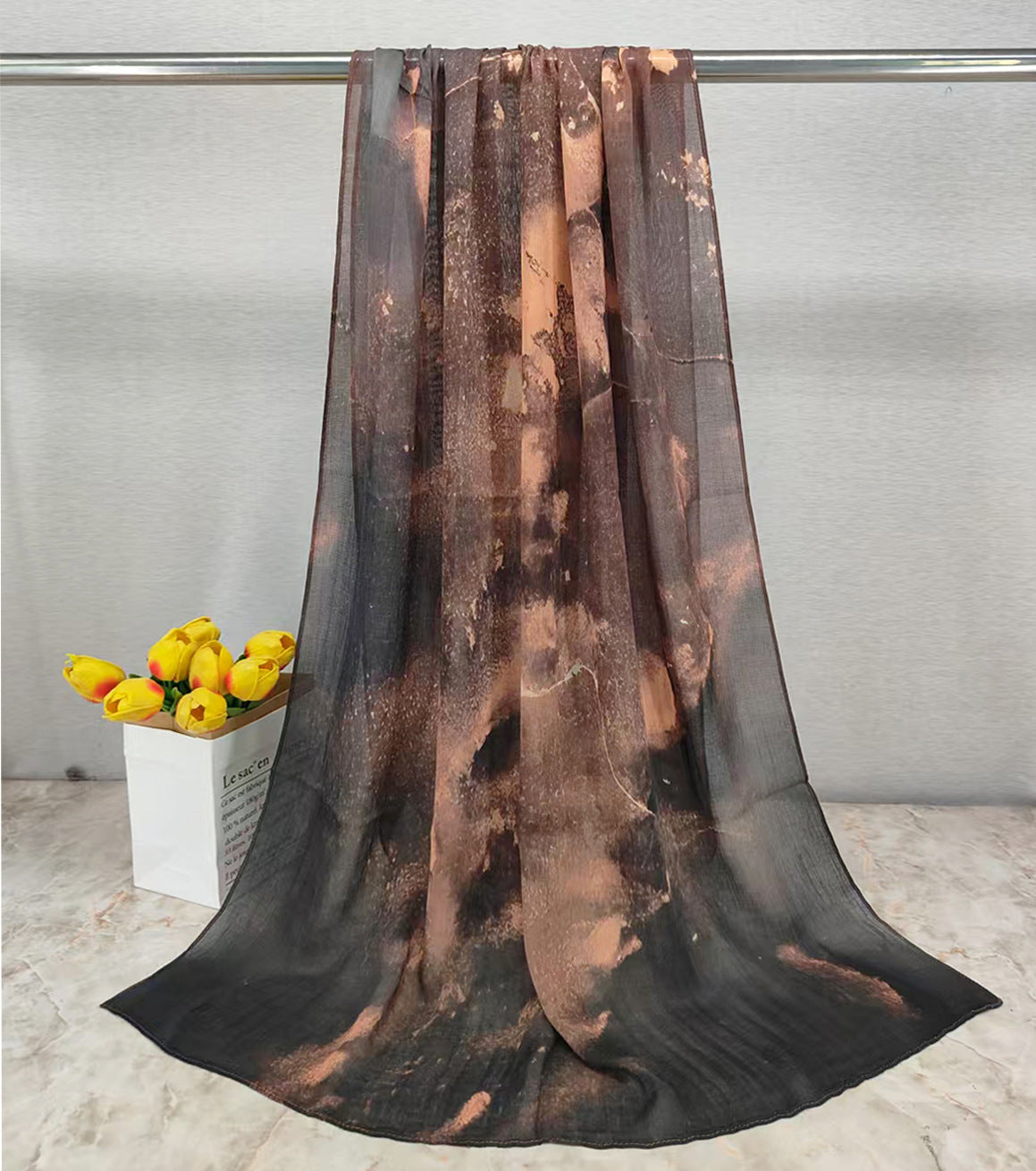 MYE001 Watercolor Modal Cotton Digital Print Scarf