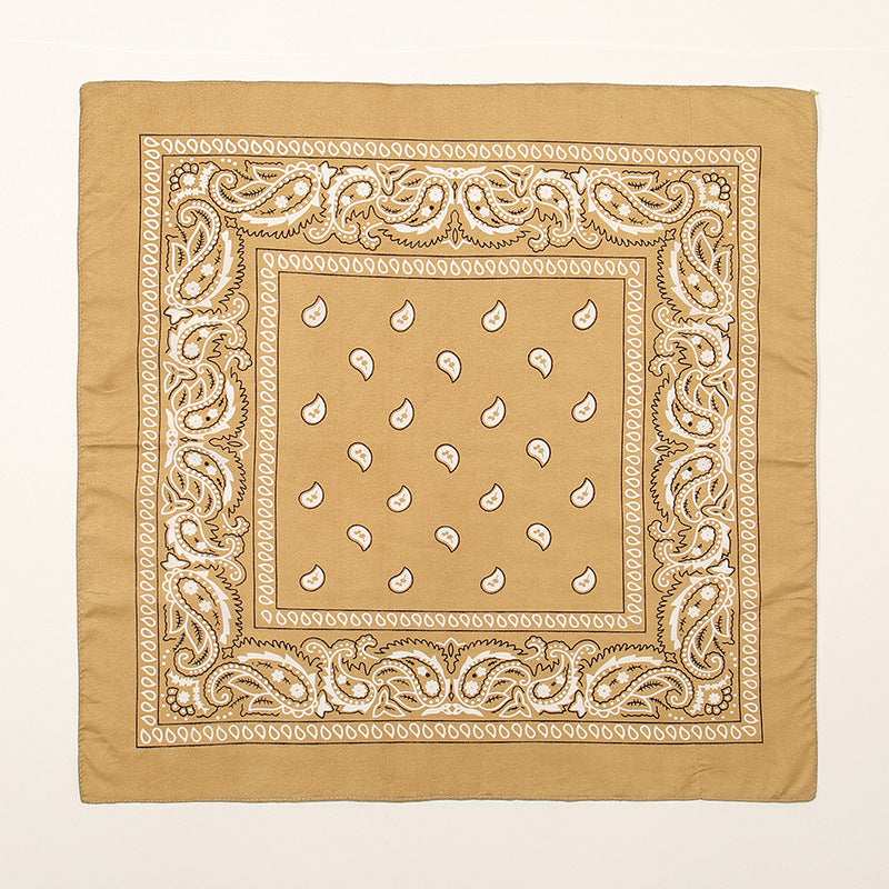 FJ836B Cashew nut printing 54*54CM professional scarf foreign trade new small square towel plain hijab hijab/tudung kerchief printed hijab shawl bawal